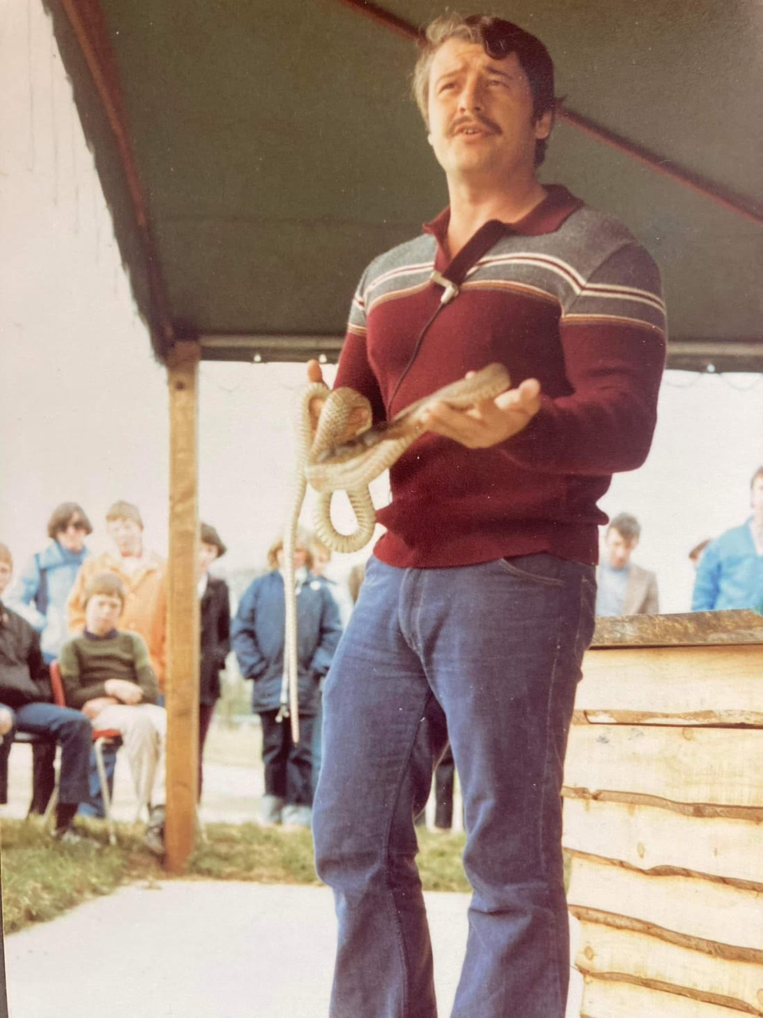 A moment from reptile-keeping history