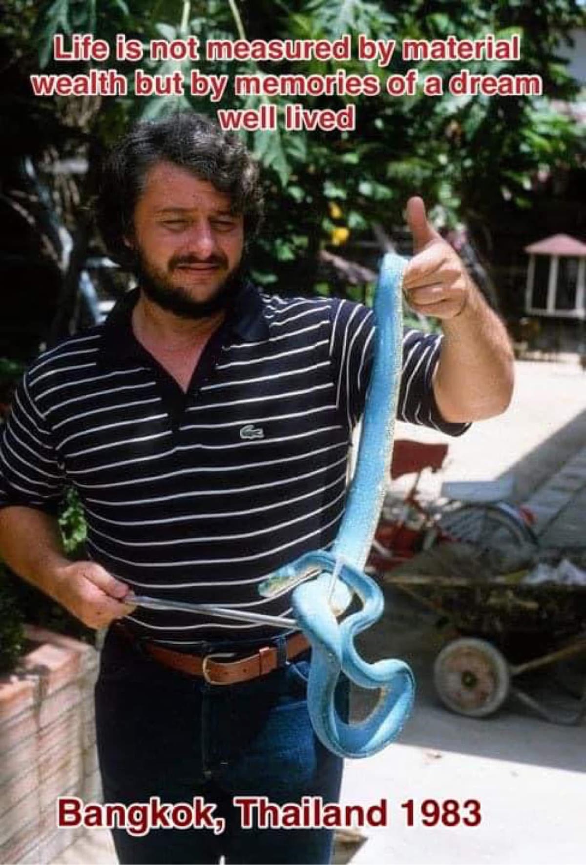 A moment from reptile-keeping history